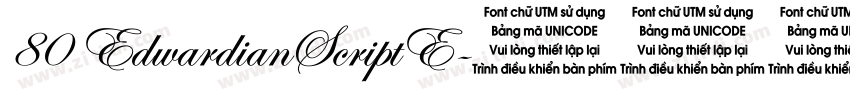 80 EdwardianScriptE字体转换